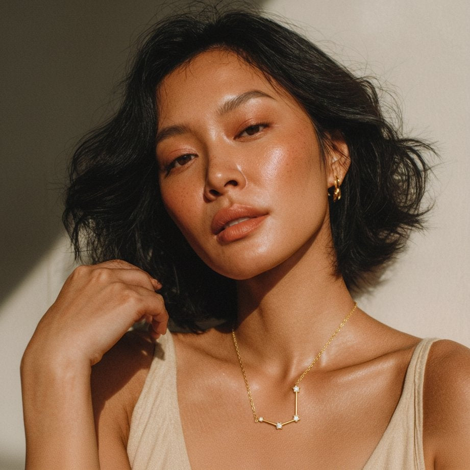 Celestine Halo Necklace